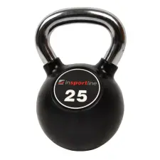 Insportline Gumis harangsúly krómozott fogantyúval inSPORTline Ketlebel 25 kg kettlebell
