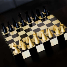  Intarziás Fiókos design sakk készlet de Lux társasjáték