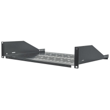 Intellinet 2U 19" Cantilever Shelf rack polc 350mm fekete (710954) (in-710954) asztali számítógép kellék