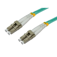 Intellinet 302747 optikai patch kábel 50/125 LC duplex 2m - Zöld/Szürke kábel és adapter
