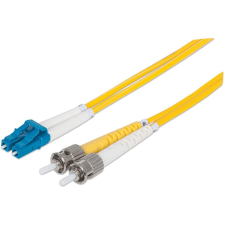 Intellinet 516952 száloptikás kábel 3 M LC ST OS2 Sárga (516952) kábel és adapter