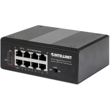 Intellinet 561624 hálózati kapcsoló Gigabit Ethernet (10/100/1000) Ethernet-áramellátás (PoE) támogatása Fekete (561624) hub és switch