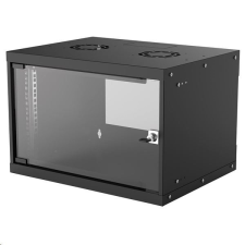 Intellinet 6U 19&quot; fali rack szekrény 400x540x353; IP20-védelem fekete (714143) egyéb hálózati eszköz