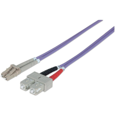 Intellinet 751049 száloptikás kábel 1 M LC SC OM4 Ibolya (751049) kábel és adapter