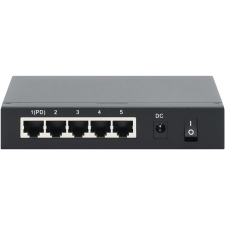 Intellinet Switch  5x GE 4x PSE PoE+ 1x PD IEEE 802.3az (561082) hub és switch