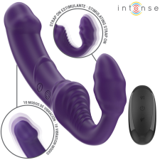INTENSE FUN INTENZÍV - JILL DUPLA VIBRÁTOR 20 CM LILA TÁVVEZÉRLÉSSEL vibrátorok