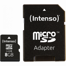 Intenso 8GB Intenso MicroSDHC 20MB/s +Adapter (3413460) memóriakártya