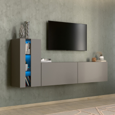 Intenso Concept-11 nappali faliszekrény sor - 200 cm (szürkésbarna) bútor