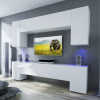 Intenso Concept-25 nappali faliszekrény sor - 240 cm (magasfényű fehér)