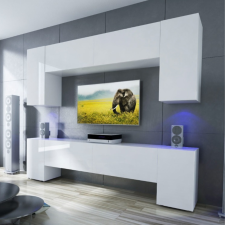 Intenso Concept-25 nappali faliszekrény sor - 240 cm (magasfényű fehér) bútor