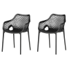 Intenso Étkező szék szett 2 db - Intenso D-980 (fekete)