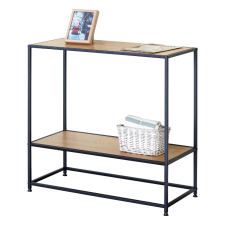 Intenso Home konzolasztal / előszobai lerakóasztal 80 x 36cm (Aranytölgy) | Masszív fém váz bútor