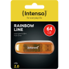 Intenso Rainbow Line 64GB USB 2.0 Narancs (3502490) - Pendrive