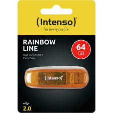 Intenso Rainbow Line 64GB USB 2.0 Narancs (3502490) - Pendrive pendrive