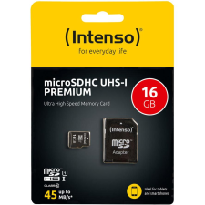 Intenso SD MicroSD Card 16GB Intenso SD-HC UHS-I (3423470) memóriakártya