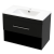 Intenso Verso fürdőszoba alsószekrény mosdókagylóval - 60 cm (magasfényű fekete)