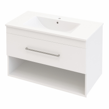 Intenso Verso fürdőszoba mosdószekrény - 80 cm (magasfényű fehér) fürdőszoba bútor