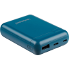 Intenso XS10000 powerbank, 10000 mAh, 5v, 3,1A, USB-A és USB Type-C, petrol (7313537)