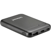 Intenso XS5000 powerbank, 5000 mAh, 5v, 2,1A, USB-A és USB Type-C, fekete (7313520)