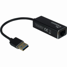 Inter-Tech Adapter USB3.0 > RJ45 Gigabit Lan 1000 MBit/s Inter-Tech Black (88885437) kábel és adapter