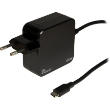 Inter-Tech Charger USB-C 45W Black Inter-Tech PD-2045 (88882221) mobiltelefon kellék