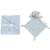 INTERBABY Puha takaró buborékok + Szundikendő, 80 × 110, kék