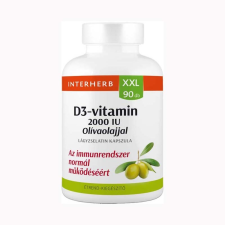 Interherb Kft. XXL D3-vitamin Olivaolajjal kapszula 90x vitamin és táplálékkiegészítő