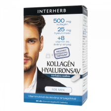Interherb Kollagén és Hyaluronsav for Men kapszula 30 db vitamin és táplálékkiegészítő