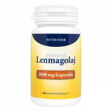 Interherb Lenmagolaj kapszula 1000 mg 48 db vitamin és táplálékkiegészítő