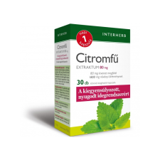 Interherb napi1 citromfű extraktum kapszula 30 db gyógyhatású készítmény