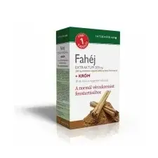  Interherb Napi 1 Fahéj extraktum 200 mg + króm kapszula (30 db) vitamin és táplálékkiegészítő