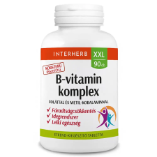  Interherb XXL B-Vitamin komplex tabletta Foláttal 90db vitamin és táplálékkiegészítő