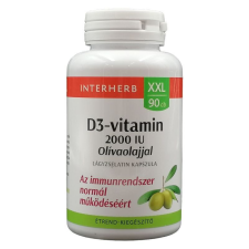 Interherb XXL D3-vitamin 50 ľg  lágyzselatin kapszula 90db vitamin és táplálékkiegészítő