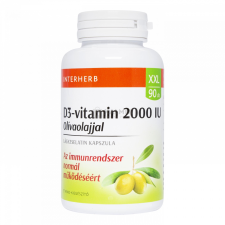 Interherb XXL D3-vitamin olivaolajjal kapszula 90 db vitamin és táplálékkiegészítő