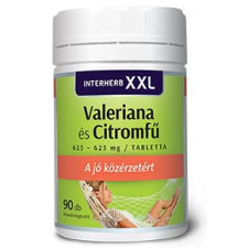 Interherb XXL valeriana és citromfű tabletta - 90 db vitamin és táplálékkiegészítő