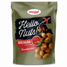 INTERSNACK MAGYARORSZÁG KFT Mogyi Hello Nuts! Bologna paradicsomos, csicseriborsós tésztabundában pörkölt földimogyoró 100 g előétel és snack