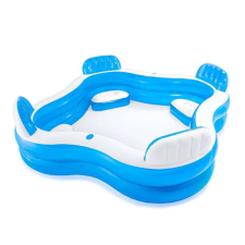 Intex 229x229x66cm Puhafalú medence (S2416441) #kék-fehér medence
