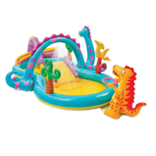Intex Felfújható gyermek medence játszótér, Dinoland medence