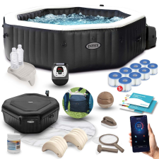 Intex Felfújható pezsgőfürdő 201 x 71 cm 4 személy + prémium tartozékok intex 28458 jakuzzi