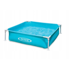 Intex gyermek fémvázas medence 122x122x30 cm, kerti pancsoló medence 342 l medence