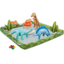 INTEX Jurassic Adventure Play Center felfújható vízicentrum, élménymedence, 201 × 201 × 36 cm medence