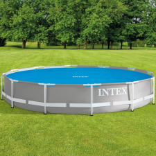 Intex kék polietilén napelemes medencetakaró 366 cm medence kiegészítő
