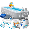 Intex Kerti keret medence 488 x 244 x 107 cm szett 21in1 intex 26792