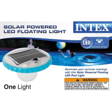 Intex Napelemes lebegő LED fény medencéhez medence kiegészítő