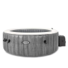  INTEX PureSPA Greywood Deluxe jacuzzi, 4 személyes, kerek, D196 x 71 cm, szürke / fehér (28440)