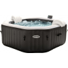  INTEX PureSPA Onyx Black Octagon jacuzzi, sóbontó készülékkel, 6 személyes, D218 x 71 cm, fekete / fehér (28462)
