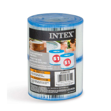 Intex S1 mosható papírszűrő PureSpa felfújható masszázsmedencékhez, 2db/csomag medence kiegészítő