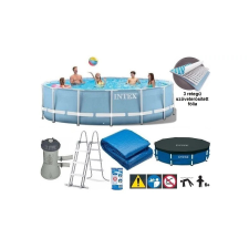 Intex Vízforgatós medence szett, fémvázas 457x107 cm - INTEX PRISM FRAME POOL 26724 medence