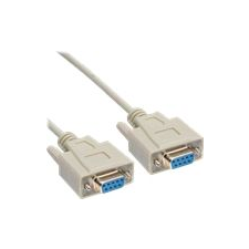 Intos InLine 12225 soros kábel Bézs 5 M DB9 (12225) kábel és adapter