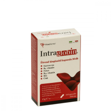  Intraglobin szerves vasat tartalmazó étrend-kiegészítő kapszula 30 db vitamin és táplálékkiegészítő